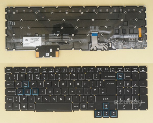 UK GB British Keyboard for Acer EG5P_P91BRL NKI15170DR 925001BEKC01 AEZGEE00010 NSK-RPABQ 0U, Backlit, Black No Frame