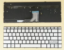 US UI English Keyboard for Laptop HP Spectre 13-ac057tu 13-ac058tu 13-ac059tu 13-ac060tu 13-ac061tu 13-ac062tu 13-ac063dx 13-ac063tu 13-ac064tu 13-ac065tu 13-ac066tu 13-ac067tu 13-ac068tu 13-ac069tu 13-ac070tu 13-ac071tu 13-ac072tu 13-ac073tu 13-ac074tu 13-ac075nr 13-ac075tu 13-ac076nr x360, Backlit, Silver No Frame