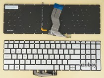 Turkish Keyboard TR Türkçe klavye for HP Pavilion Envy  15-aq001nt 15-aq100nt 15-aq101nt 15-as000nt 15-as100nt 15-as101nt 15-au000nt 15-au001nt 15-au002nt 15-au003nt 15-au004nt 15-au005nt 15-au006nt 15-au009nt 15-au010nt 15-au011nt 15-au100nt 15-au101nt 15-au102nt 15-au103nt 15-au104nt 15-au105nt, Backlit, Silver No Frame