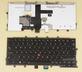 UK GB British Keyboard for Lenovo Thinkpad 04X0244 04X0206 0C44049 CS13XBL CS13XBL-UKE, Backlit, Black with Frame