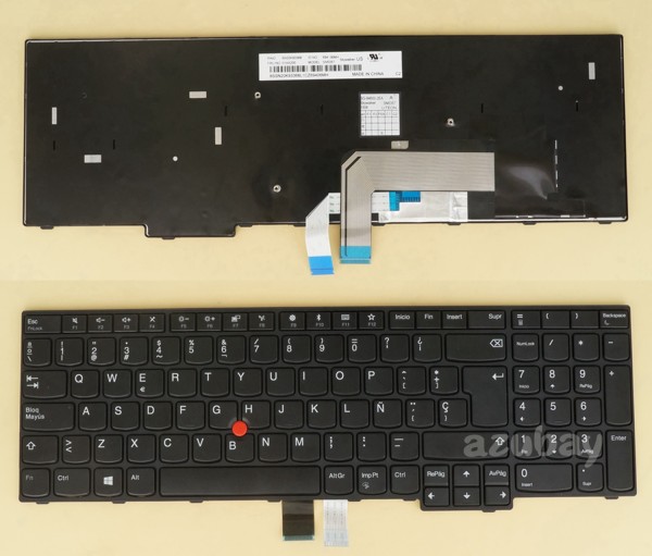 Spanish Keyboard Teclado for Lenovo Thinkpad E570 (20H5 20H6) E570C E575 (20H8) Black