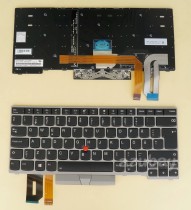 Swedish Finnish Keyboard For Lenovo Thinkpad L380 (20M5 20M6), L380 Yoga ( 20M7 20M8), P43s ( 20RH 20RJ) Silver Frame Backlit