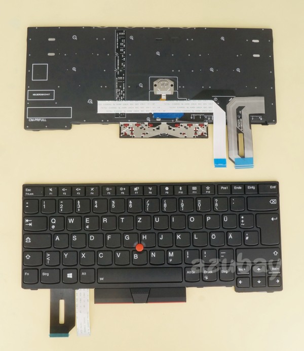 German Keyboard For Lenovo Thinkpad  E495 ( 20NE), T495 ( 20NJ 20NK), Backlit