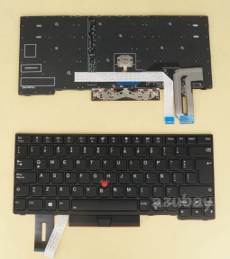Latin Spanish Keyboard For Lenovo Thinkpad E495 ( 20NE), T495 ( 20NJ 20NK), Backlit