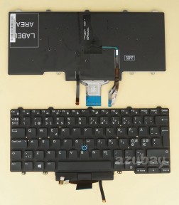 Nordic Swedish Finnish Keyboard For Dell Latitude 5495 7480 7490 01WF0T Backlit