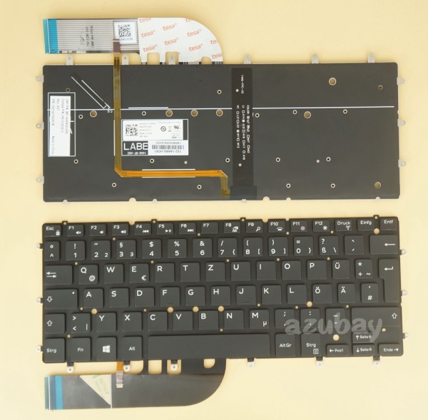 German DE QWERTZ Keyboard For DELL Inspiron 7347 7352 7547 7548 Backlit