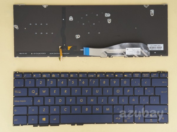 Latin Spanish Teclado Keyboard for ASUS 0KN0-UW1LA22 Dark Blue, Backlit