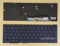 Belgian AZERTY Keyboard for ASUS 0KN0-UW1BE22 Dark Blue, Backlit