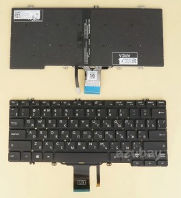 Russian Клавиатура Keyboard For DELL Latitude 5300 2 in 1 Backlit, 0483X1