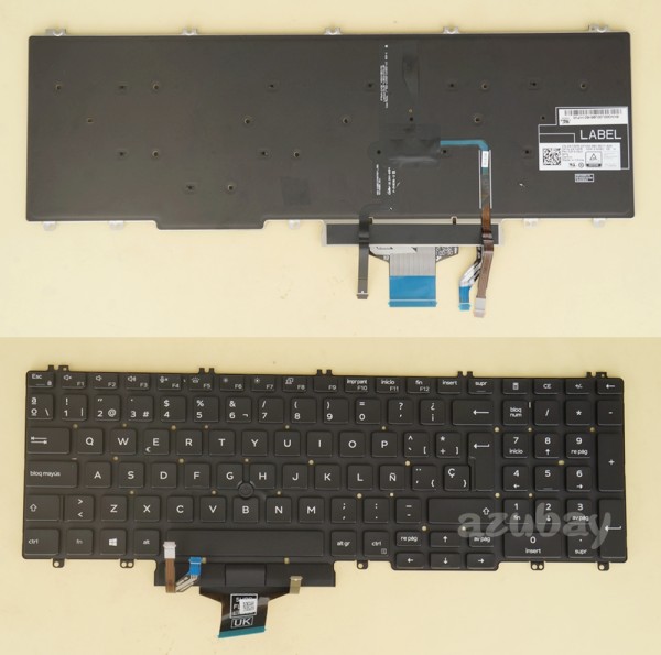 Spanish Español Teclado Keyboard for DELL Latitude 5500 5501 0XT0PR, Backlit
