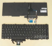 German DE QWERTZ Keyboard for DELL Precision 3540 3541 Backlit,