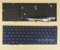 Slovenian SL Croatian Keyboard for ASUS 0KN0-UW1WB22 Dark Blue, Backlit