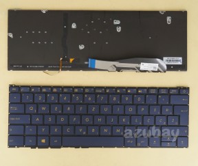 Slovenian SL Croatian Keyboard for ASUS 0KNB0-D608WB00 Dark Blue, Backlit