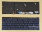 US UI English Keyboard for ASUS 0KNB0-D608US00 Dark Blue, Backlit