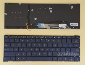 US UI English Keyboard for ASUS 0KNB0-D608US00 Dark Blue, Backlit