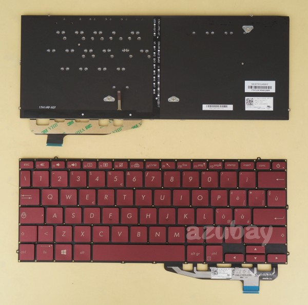 Italian IT Tastiera Italiana Keyboard for ASUS 0KN1-4Q1IT12 0KNB0-2609IT00 Red, Backlit