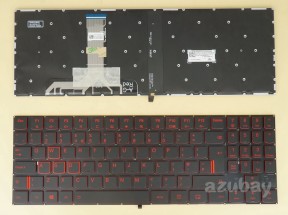 UK GB British Keyboard for Lenovo Legion Y720-15IKB, SN20M27957, Red backlit