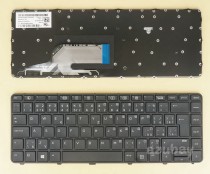 Czech Slovak Keyboard klávesnice For HP Probook 840791-FL1 811839-FL1 Black Frame