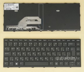 Bulgarian Keyboard for HP Probook L04645-261 L21585-261 Black Frame