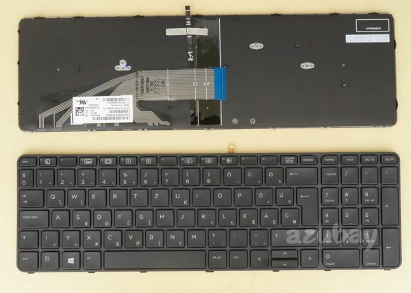 Hungarian Billentyűzet Keyboard HP Probook 450 G4, 455 G4, 470 G4 Backlit, With Frame