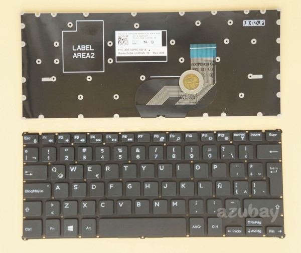 Latin Spanish LAS Keyboard Teclado For Dell Inspiron 11 3185 2-in-1, 0WRVJM, Black