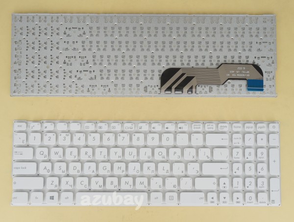 Russian Клавиатура Keyboard For Asus X541UJ X541UV X541UVK, White