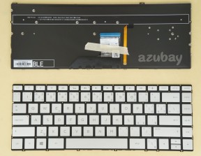 Czech Slovak Keyboard klávesnice For HP Envy 13-ad017nc 13-ad019nc 920694-FL1, Backlit, Silver