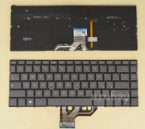 Italian IT Tastiera Keyboard for HP Envy 13-ad005nl 13-ad006nl, Backlit, Gray Black