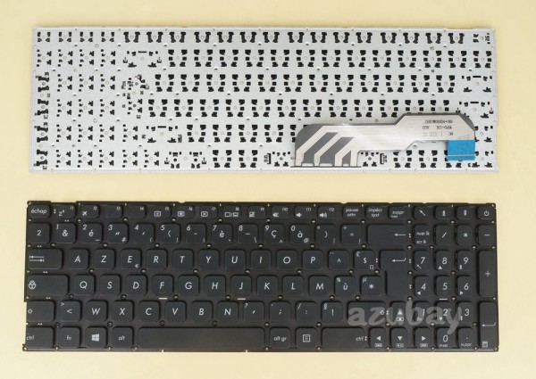 French AZERTY Français Keyboard For Asus X541SC X541U X541UA X541UAK Black