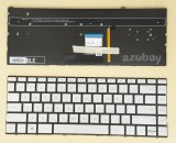 Greek GK & US Keyboard for HP Envy 13-ad009nv 13-ad010nv 920694-151, Backlit, Silver