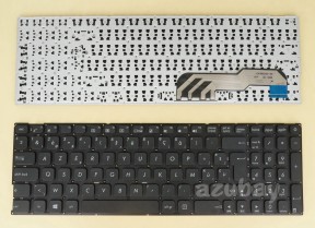 Belgian AZERTY  Keyboard for Asus X541UAK X541UJ X541UV X541UVK, Black