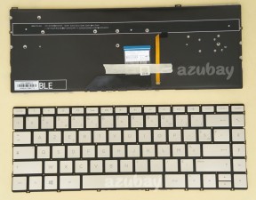 French AZERTY Français Keyboard For HP 13-ad001nf 13-ad002nf 13-ad003nf 920746-051, Backlit, Golden