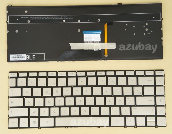 French AZERTY Français Keyboard For HP Envy 13-ad101nf 13-ad102nf 13-ad104nf Backlit, Golden