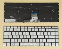 Canadian CA EF CF Keyboard for Laptop HP Spectre 13-ap0028ca 13-ap0040ca Silver, Backlit