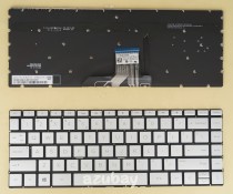 US Keyboard for Laptop HP Envy 13-ah1004np L12733-001 L12733-B31, Silver, Backlit