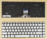 US Keyboard for Laptop HP Envy 13-ag0013nv 13-ag0014au 13-ag0015au Silver, Backlit