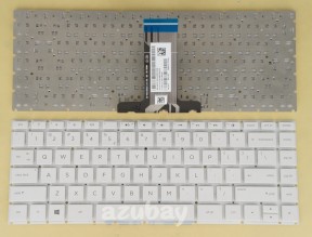 US UI English Keyboard for HP HOME 14-bp005tx 14-bp006tu 14-bp006tx, White
