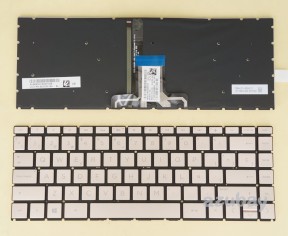 Spanish Keyboard Teclado for HP Pavilion14-ce0013ns 14-ce0014ns Rose Pink Golden, Backlit