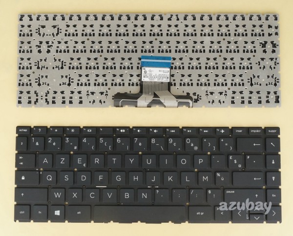 French AZERTY Français Keyboard For HP Home 14-cf0000nf 14-cf0001nf 14-cf0002nf Black