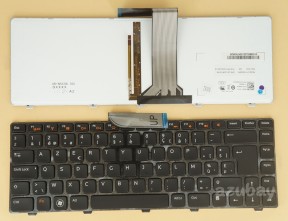 Belgian AZERTY Keyboard for Laptop Dell Inspiron M421R, M521R, 0N8RDN Backlit