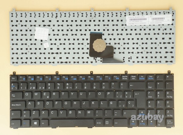 Spanish Keyboard SP Español Teclado for Clevo W765THM W765TUN W76K Black No Frame