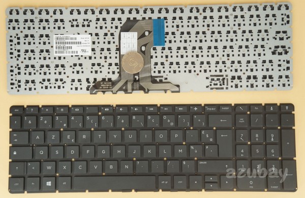 French AZERTY Français Keyboard For HP  250 G5 255 G5 256 G5, Black