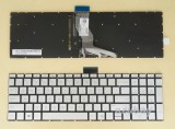 US Keyboard for Laptop HP Envy 15-dr0945nd 15-dr0948nd, Silver Backlit