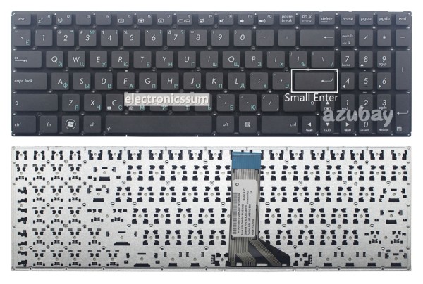 Russian Клавиатура Keyboard For Asus R512M R512MA R51L R51LD R51LN Black