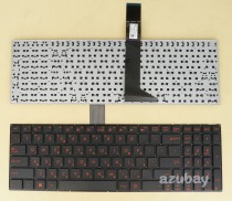 Hebrew Keyboard Israel HE HB for Asus X552EP X552L X552LA X552LAV Black Red letters