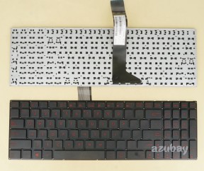 US UI English Keyboard for Asus W518LD W518M W518MD Black with Red letters