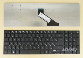 Hungarian Billentyűzet Keyboard for Laptop Gateway NV76R47u NV77H, Black
