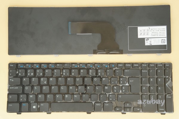 Belgian AZERTY Keyboard for Dell Inspiron 15R- 5521 5535 5537 M531R Laptop, Black