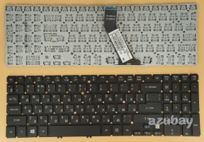 Russian Keyboard RU русский Клавиатура for Acer Aspire V5-571P V5-571PG, Black