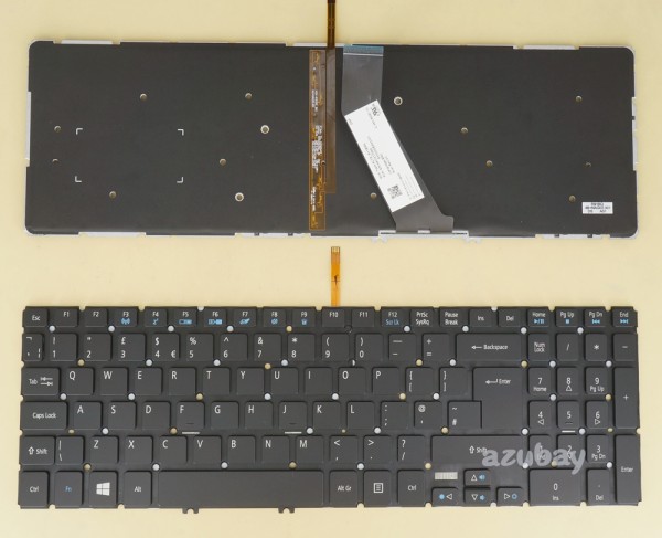 UK GB British Keyboard for Acer Travelmate P658-G3-MG P658-M P658-MG, White Backlight